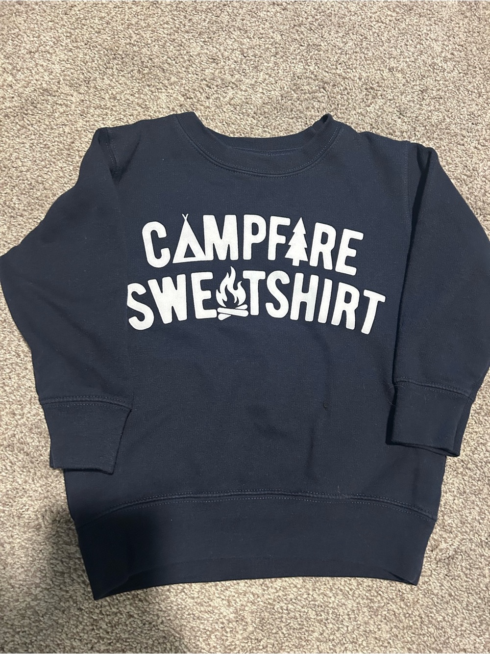 “Campfire Sweatshirt” Navy Blue Crewneck